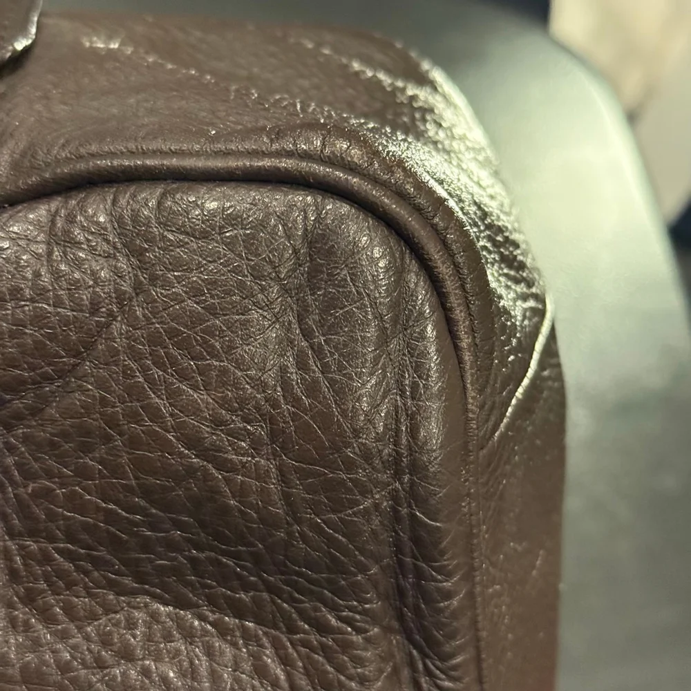 Pelle Studio Brown Leather Satchel Textured Genuine Leather Handbag